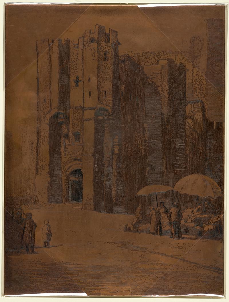 Copper plate for - Castle Gate, Ghent [NMW A 7011]