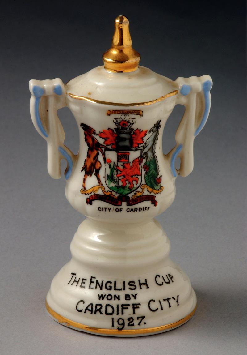 China figurine, commemorating Cardiff's 1-0 win over Arsenal in 1927