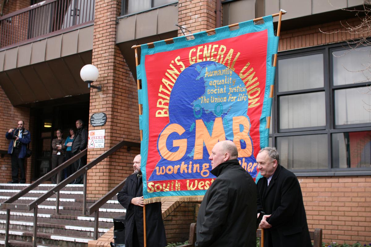 Hoover factory march, Merthyr Tydfil, photograph