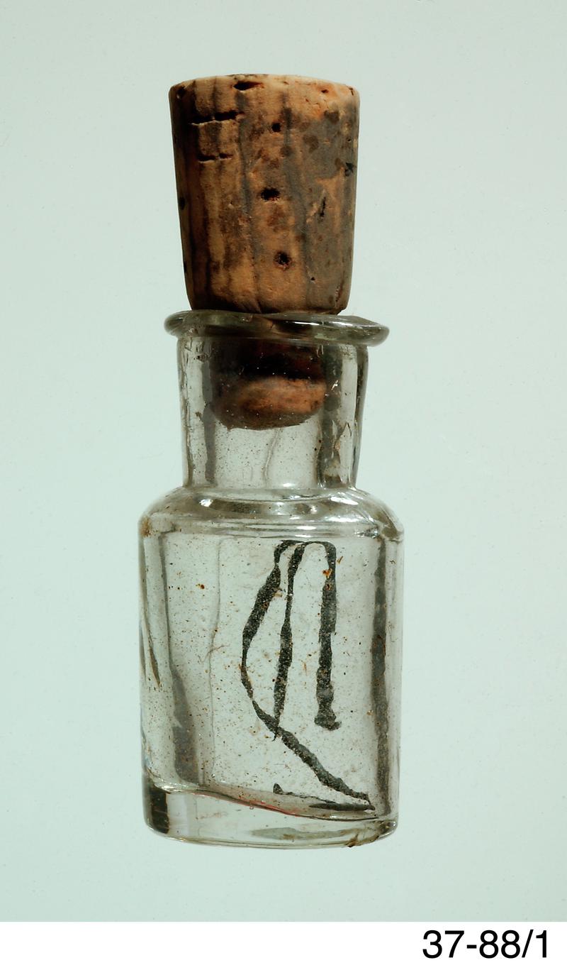 Toothache charm in bottle