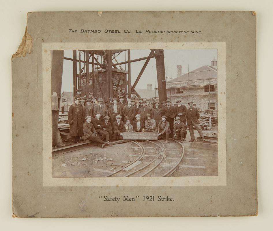 Group of Brymbo Steel Co. Ltd. "Safety Men" during 1921 strike
