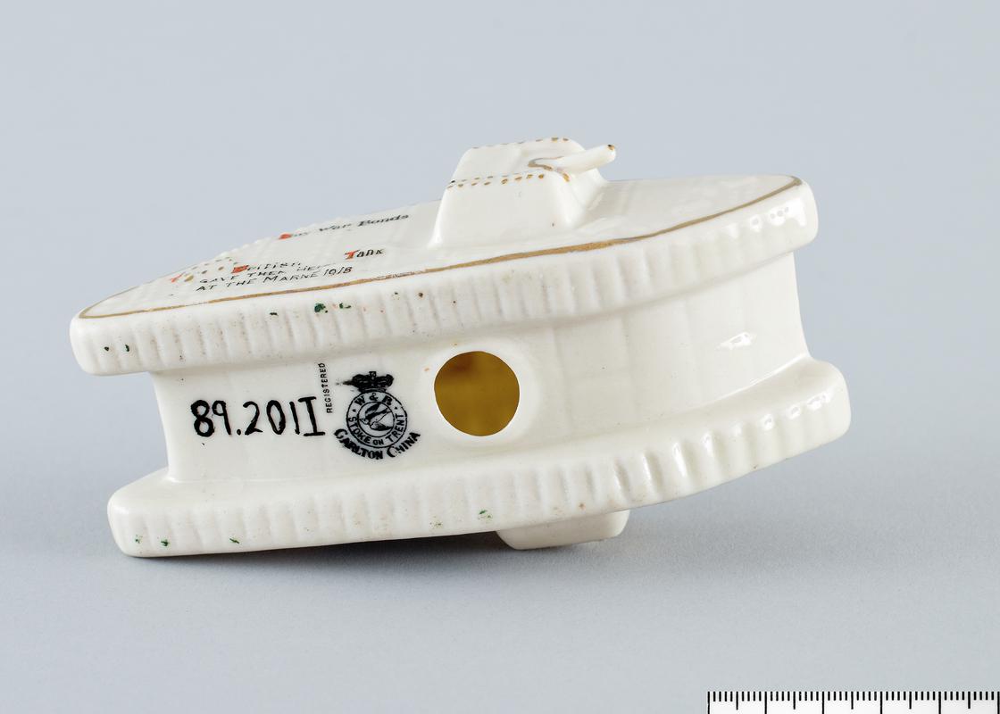 First World War model china tank, 1918