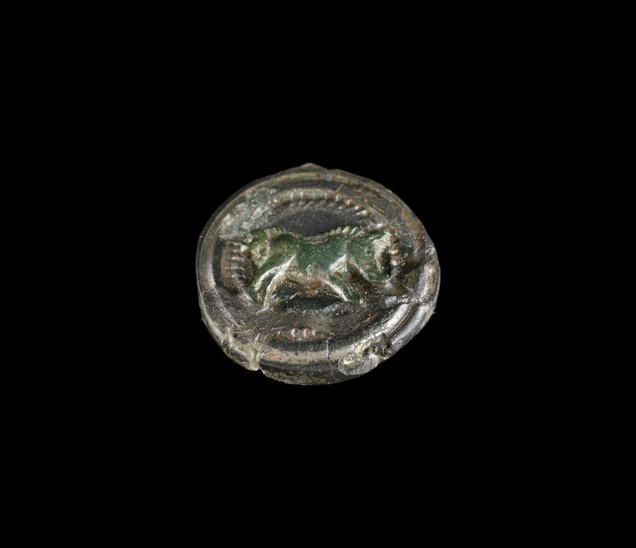 Roman copper alloy seal box lid
