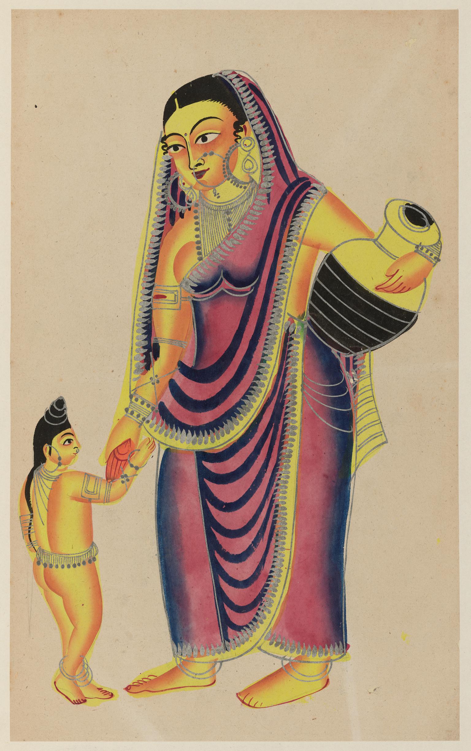 Lord Chaitanya and Mother Sachi