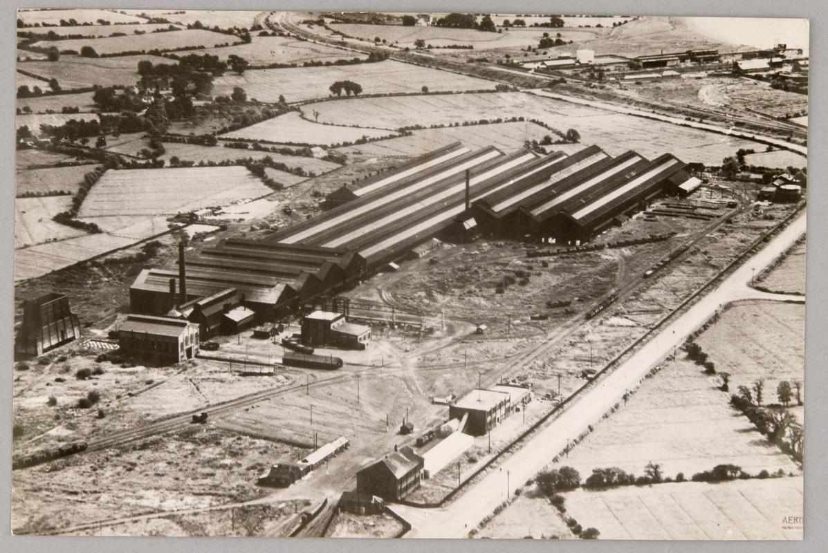 Aerial view of Newport Tube works