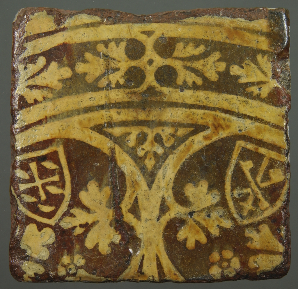 Medieval ceramic floor tile
