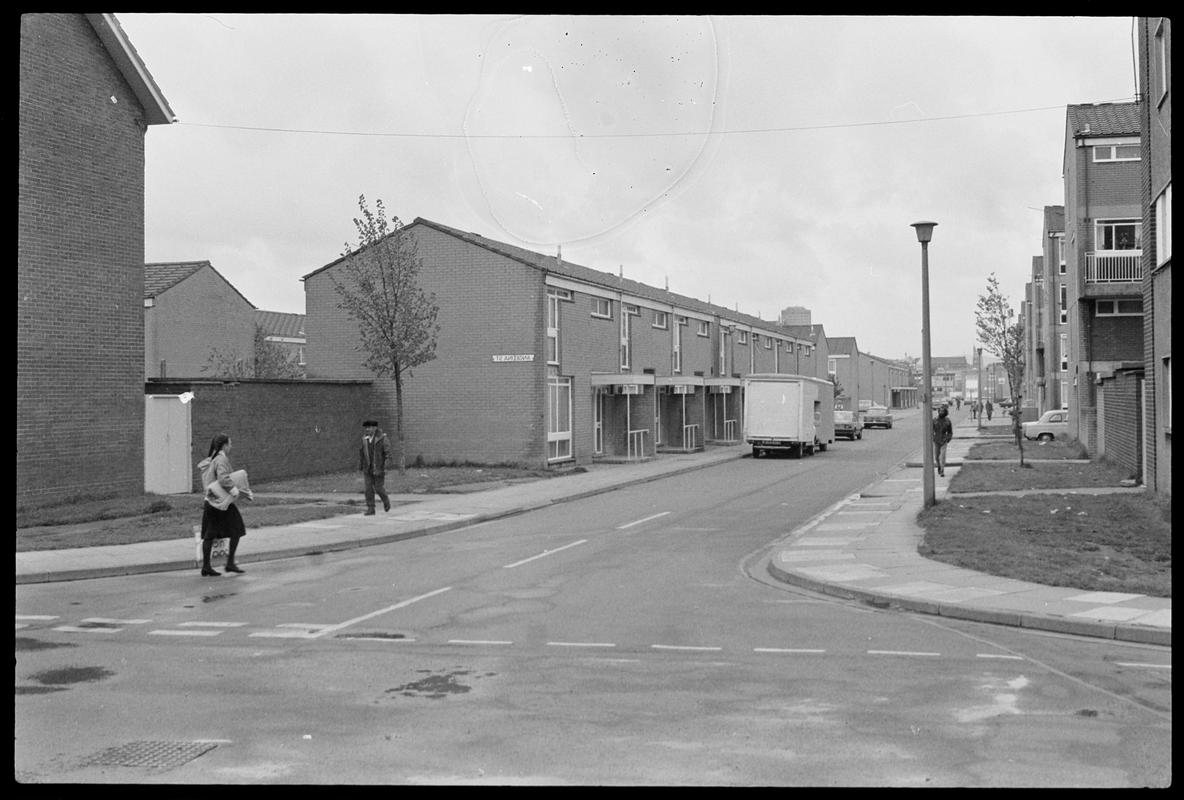 Road leading off Loudoun Square, Butetown.