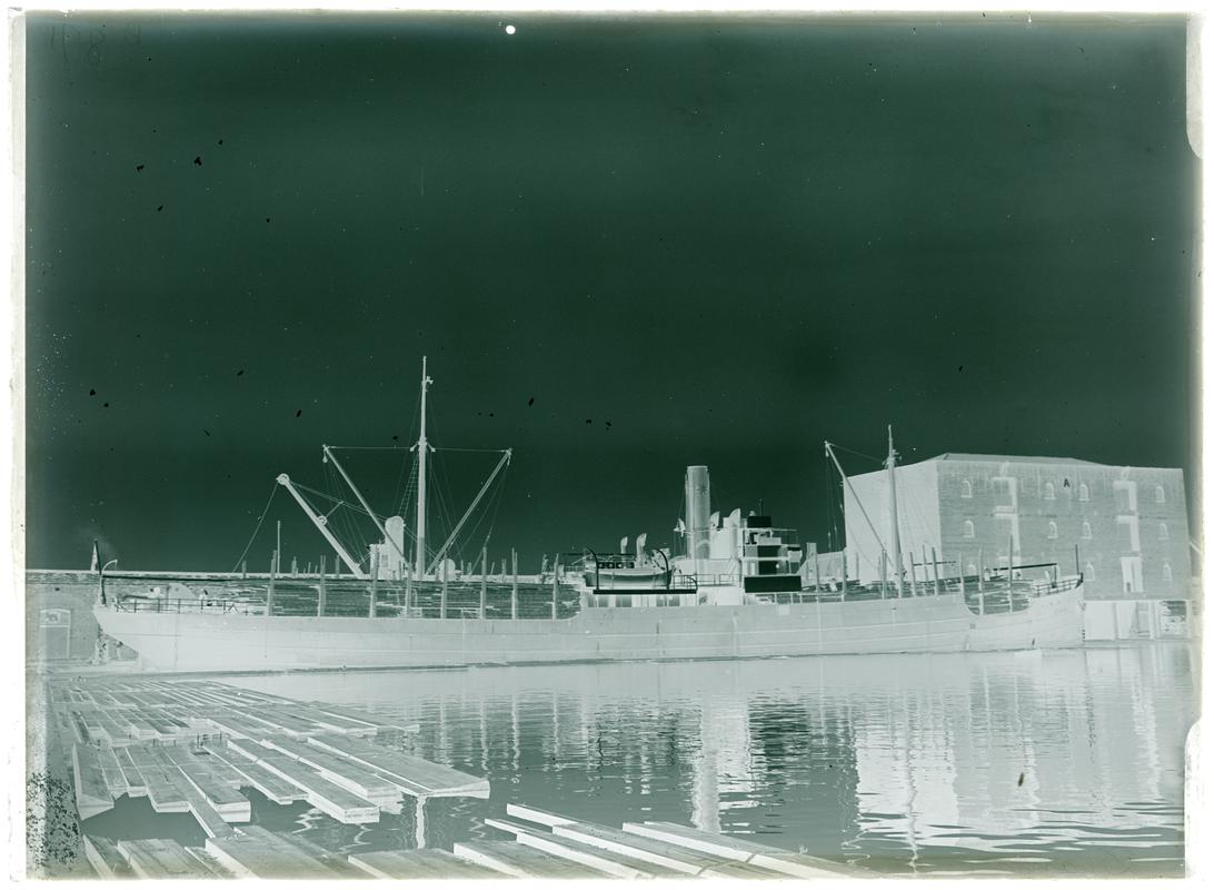 S.S. DIANA, glass negative