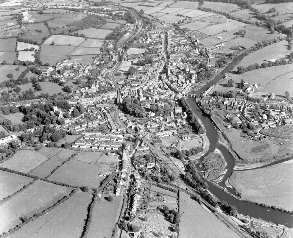 Aerial view of Brecon