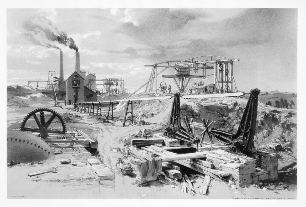 Pumps for Draining the Kilsby Tunnel (print)