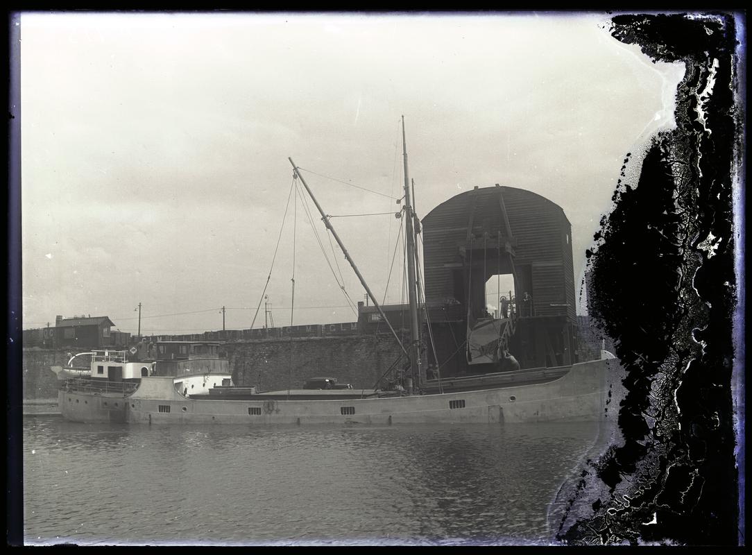 Starboard broadside view of M.V. APOLLINARIS V, c.1936.
