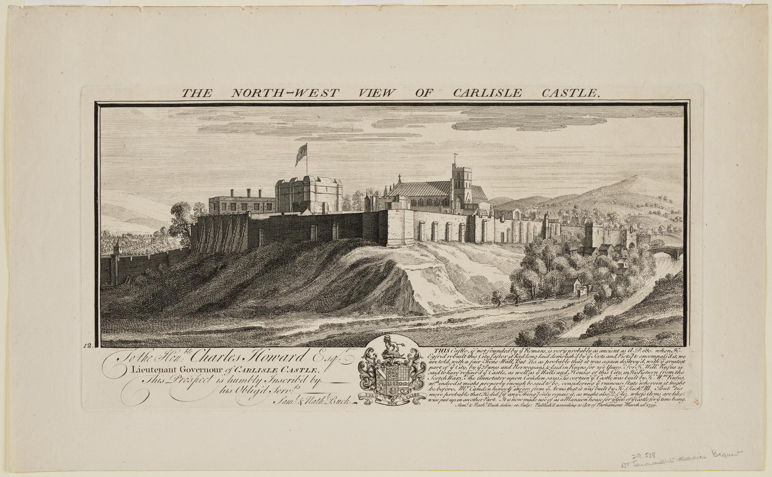 The North-West View of Carlisle Castle