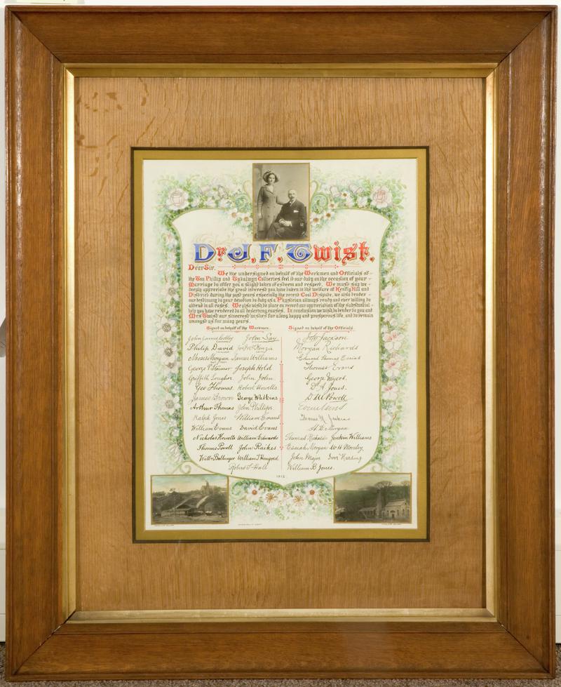 Address, Dr J.F. Twist, Park Slip Disaster