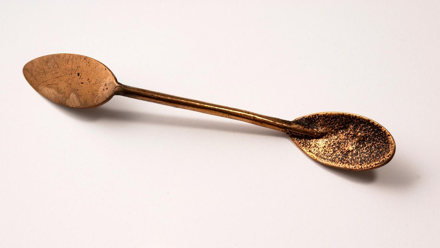 brass heart & spoon tool