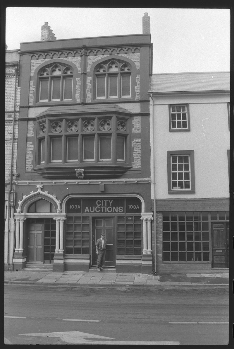 Renovated buildings on Bute Street, Butetown. Possibly City Auctions.