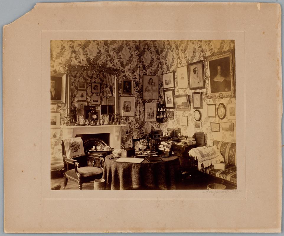 Unidentified interior, 1870s