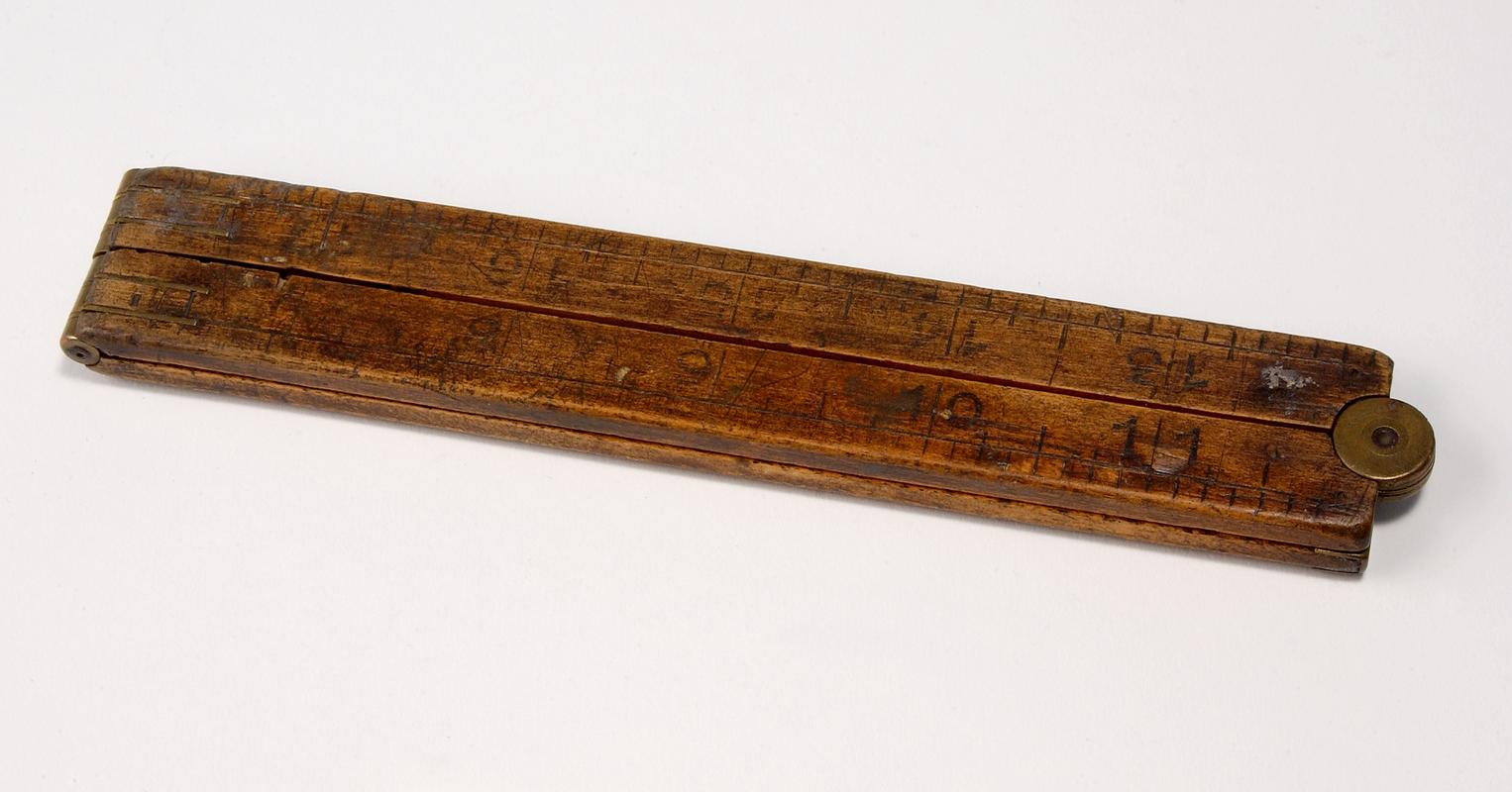 wooden folding ruler