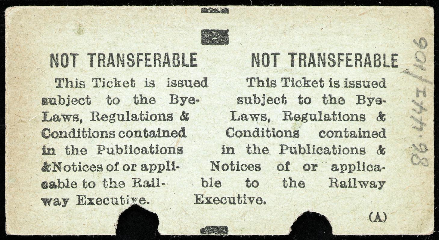 British Railways ticket