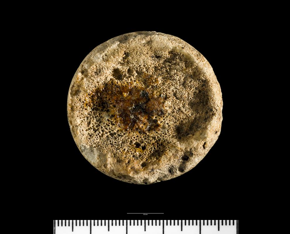 Medieval bone gaming piece