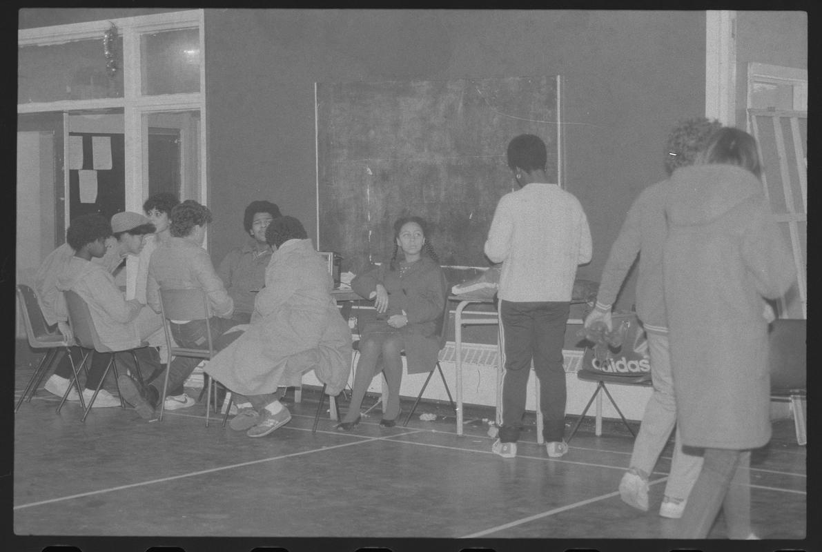 Teenagers at Butetown Youth Club.