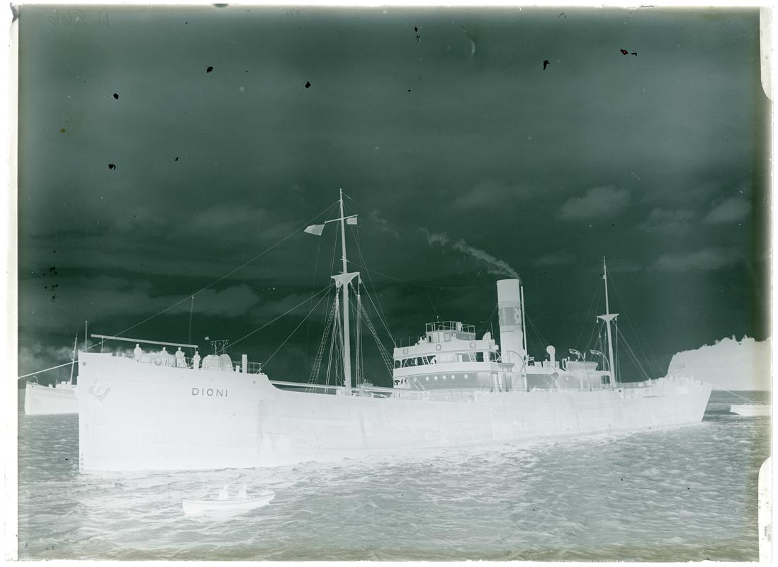 S.S. DIONI, glass negative