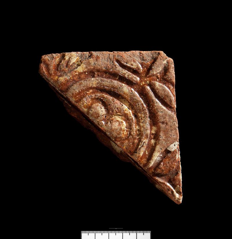 Medieval ceramic floor tile