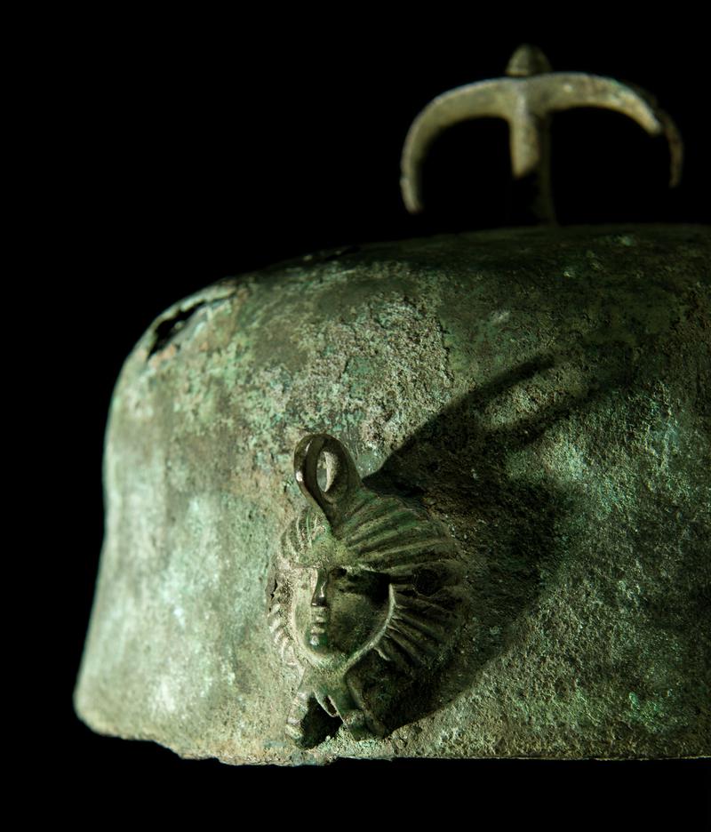 Greek copper alloy helmet