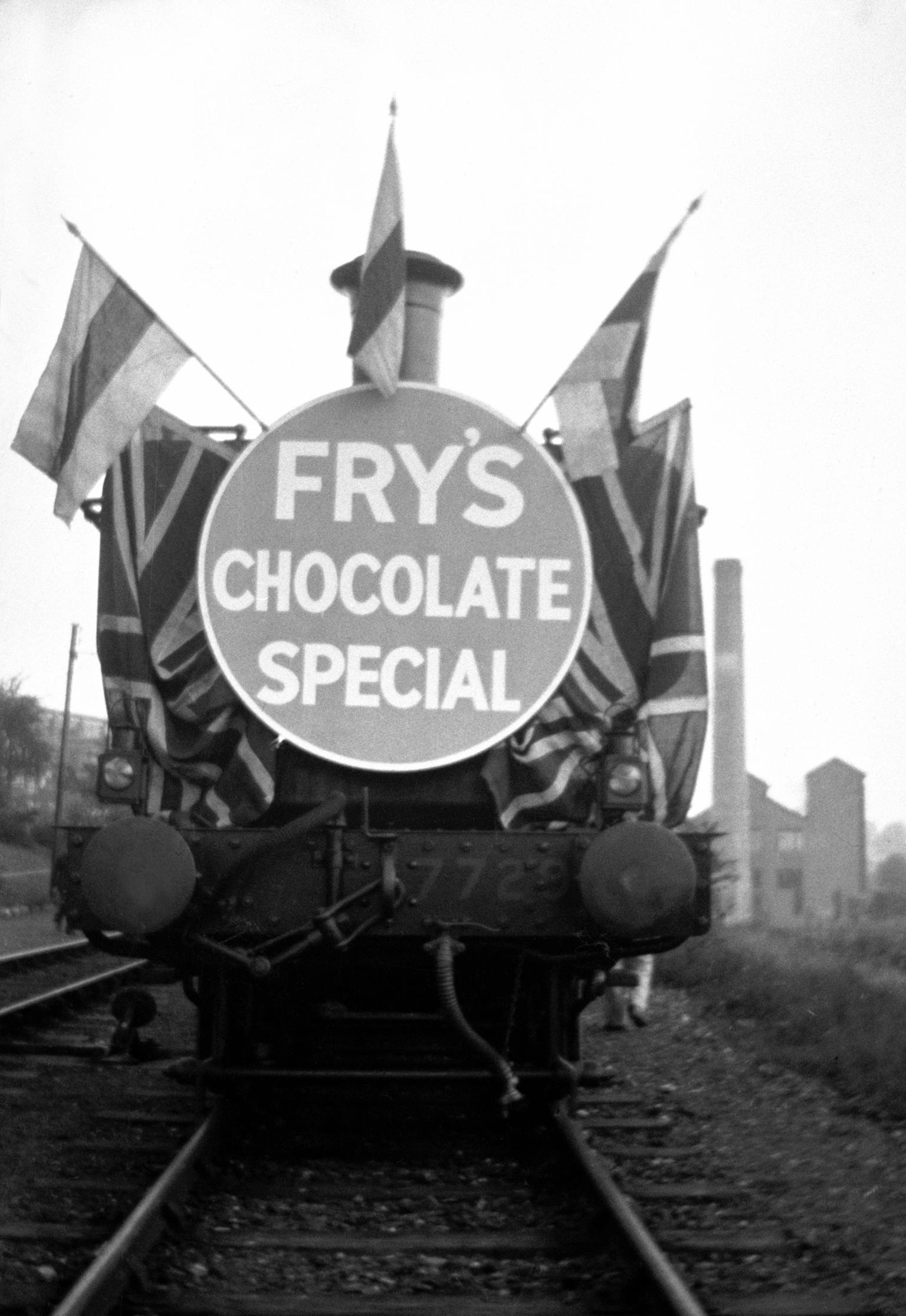 Fry's chocolate special show train, negative