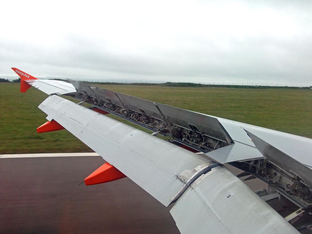 Easyjet Airbus landing at Bristol Airport