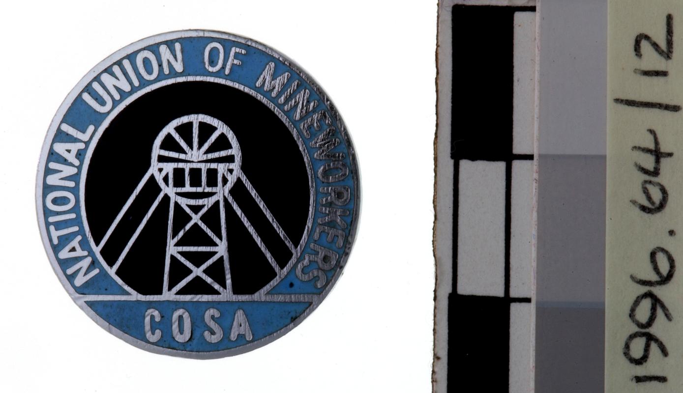 National Union of Mineworkers "C.O.S.A" Badge