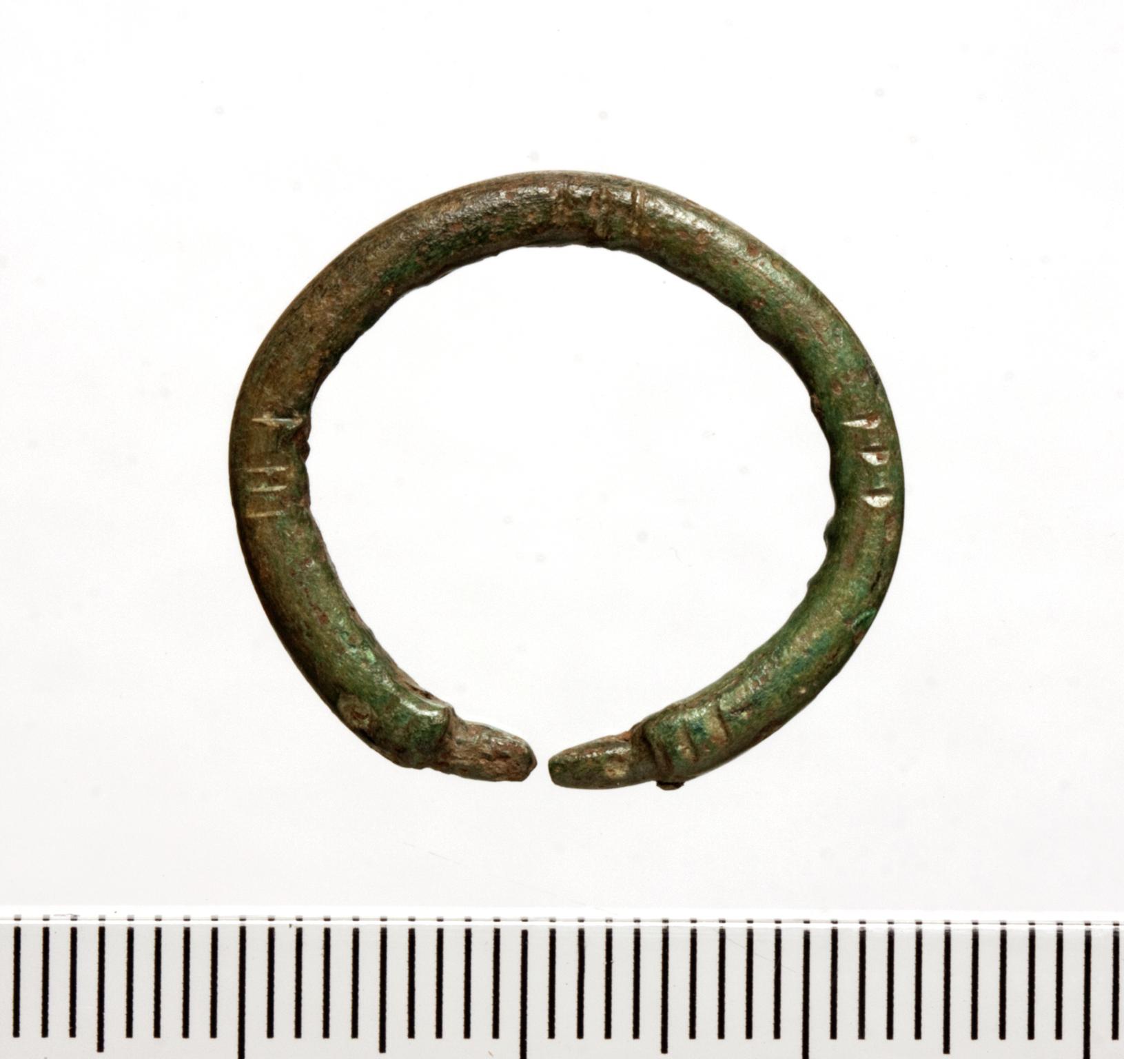 Early Medieval copper alloy ringed pin