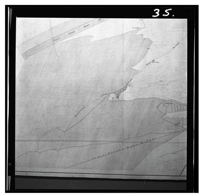 Plan of Blaenavon, film negative
