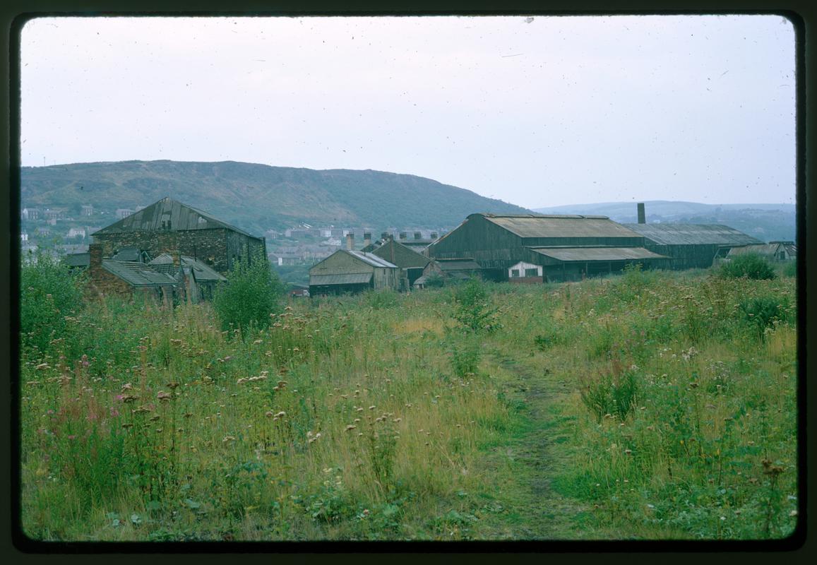Slide showing Pontardawe Steel & Tinplate Works from the south west.