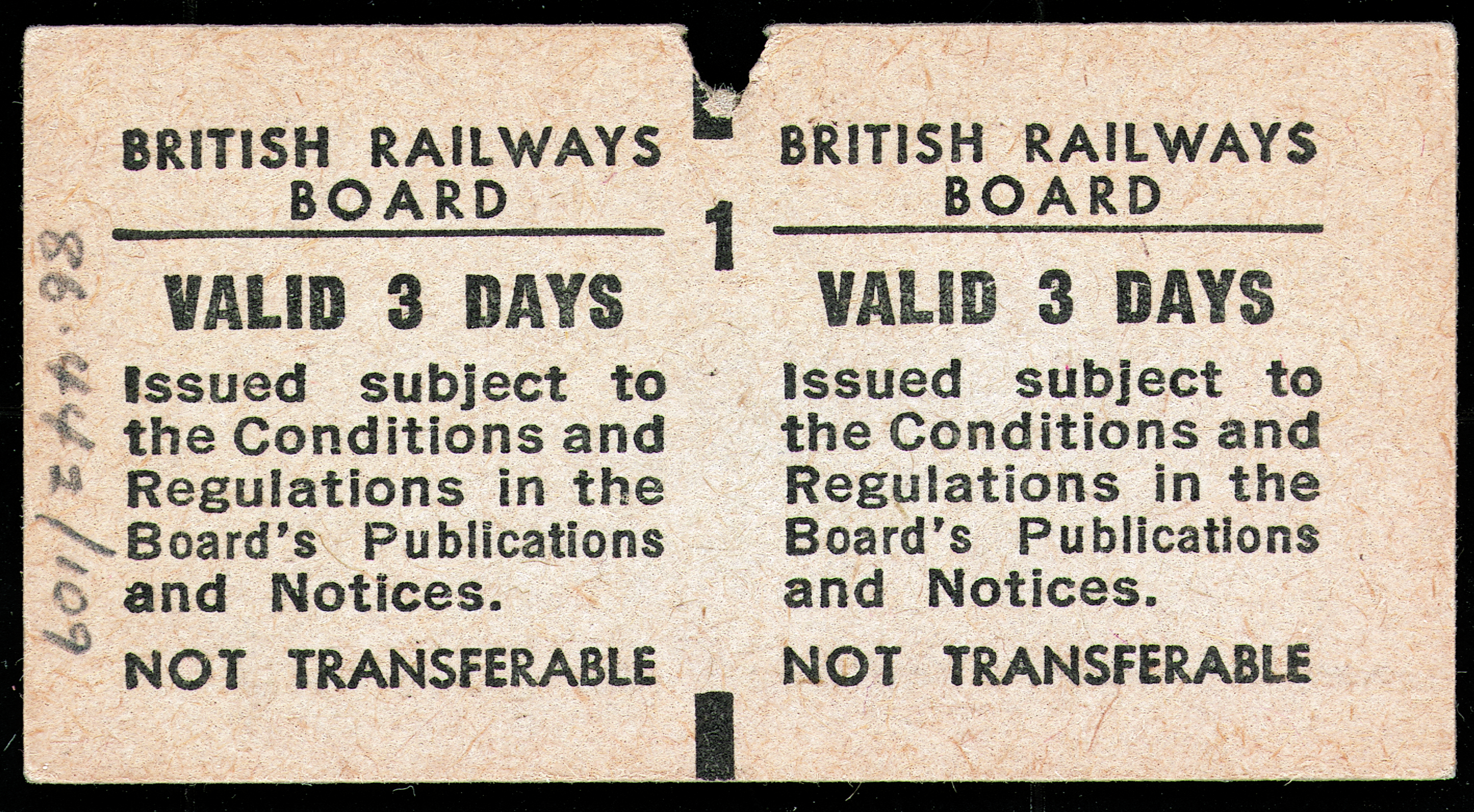 British Railways Board ticket