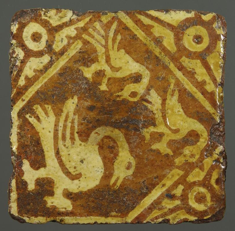 Post-Medieval ceramic floor tile