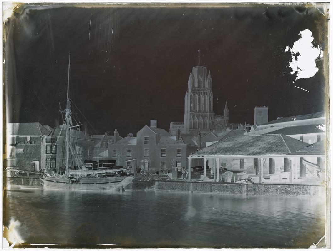 St Mary Redcliffe, Bristol (glass neg)