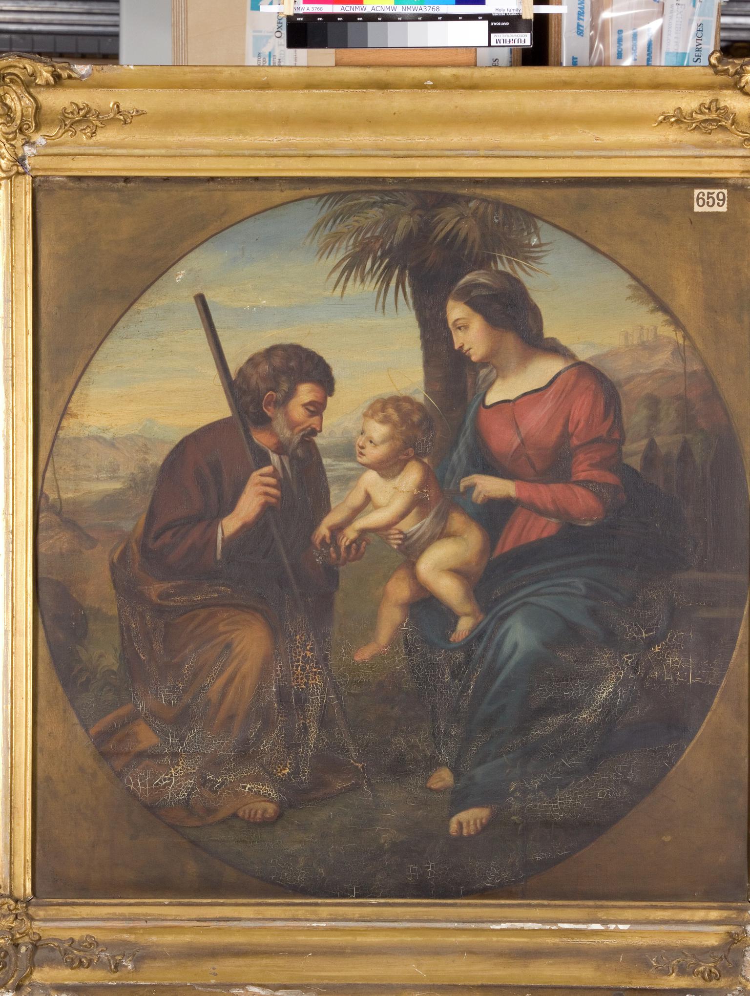 The Holy Family with a Palm Tree