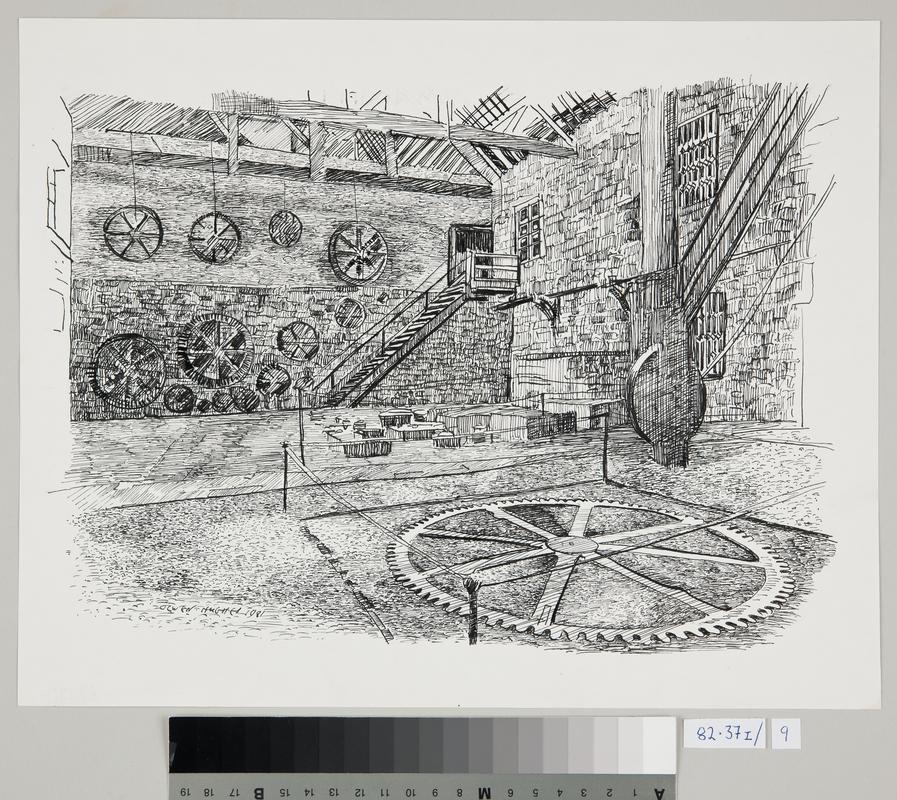 Dinorwic Quarry, The Foundry (drawing)