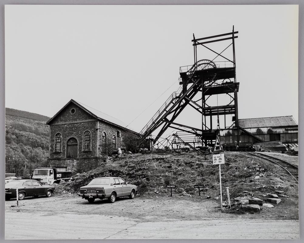 South Pit headframe and engine house, Nixon's Navigation Colliery, 1970s.