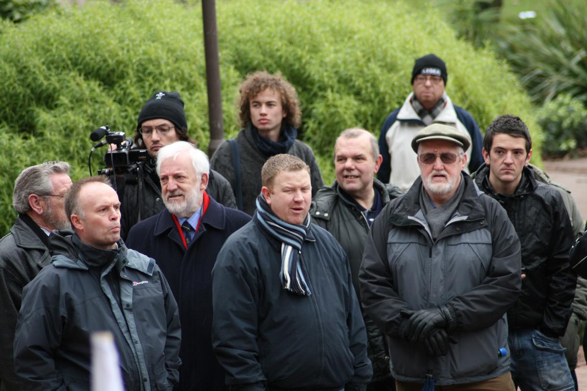 Hoover factory march, Merthyr Tydfil, photograph