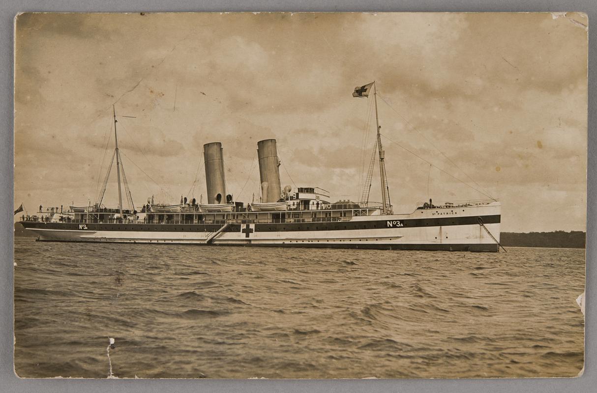 S.S. St. PATRICK at sea as hospital ship No. 3A during First World War