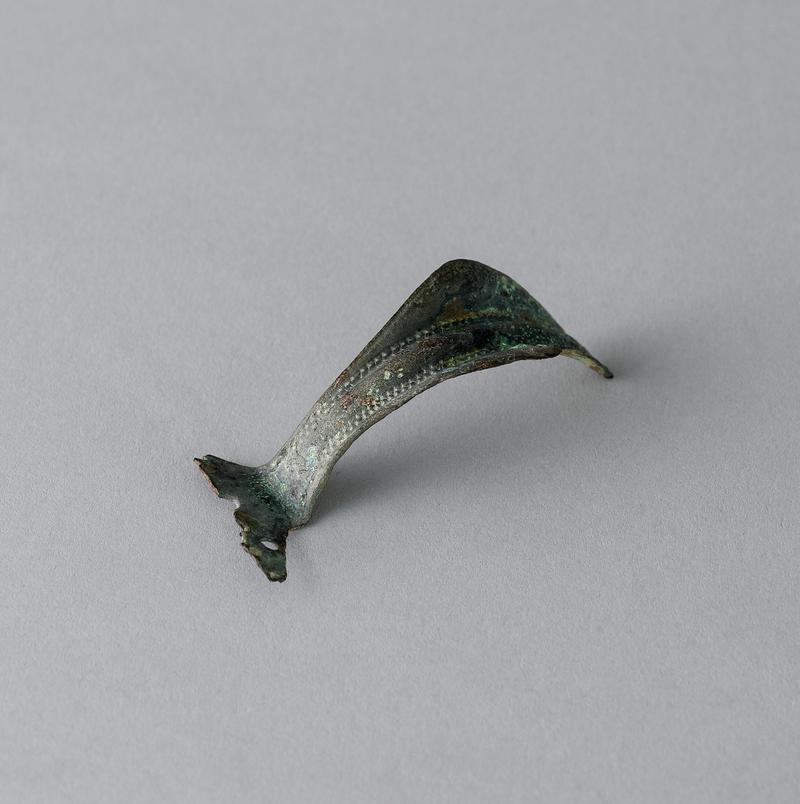 Iron Age copper alloy tankard handle