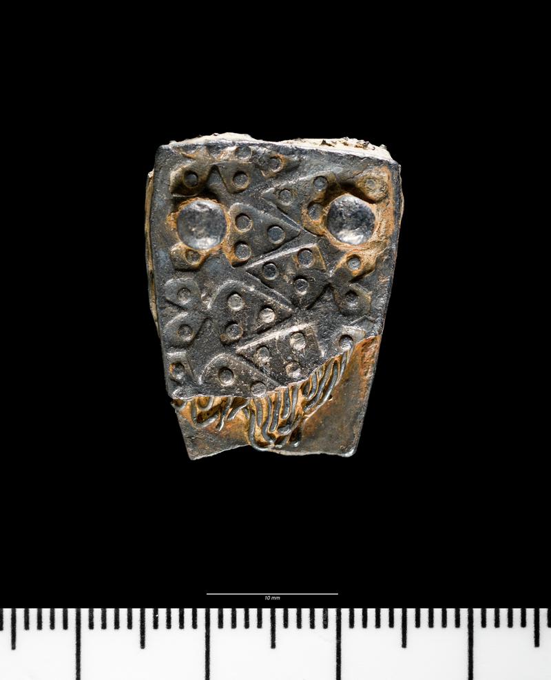 Early Medieval silver 'strap-end'