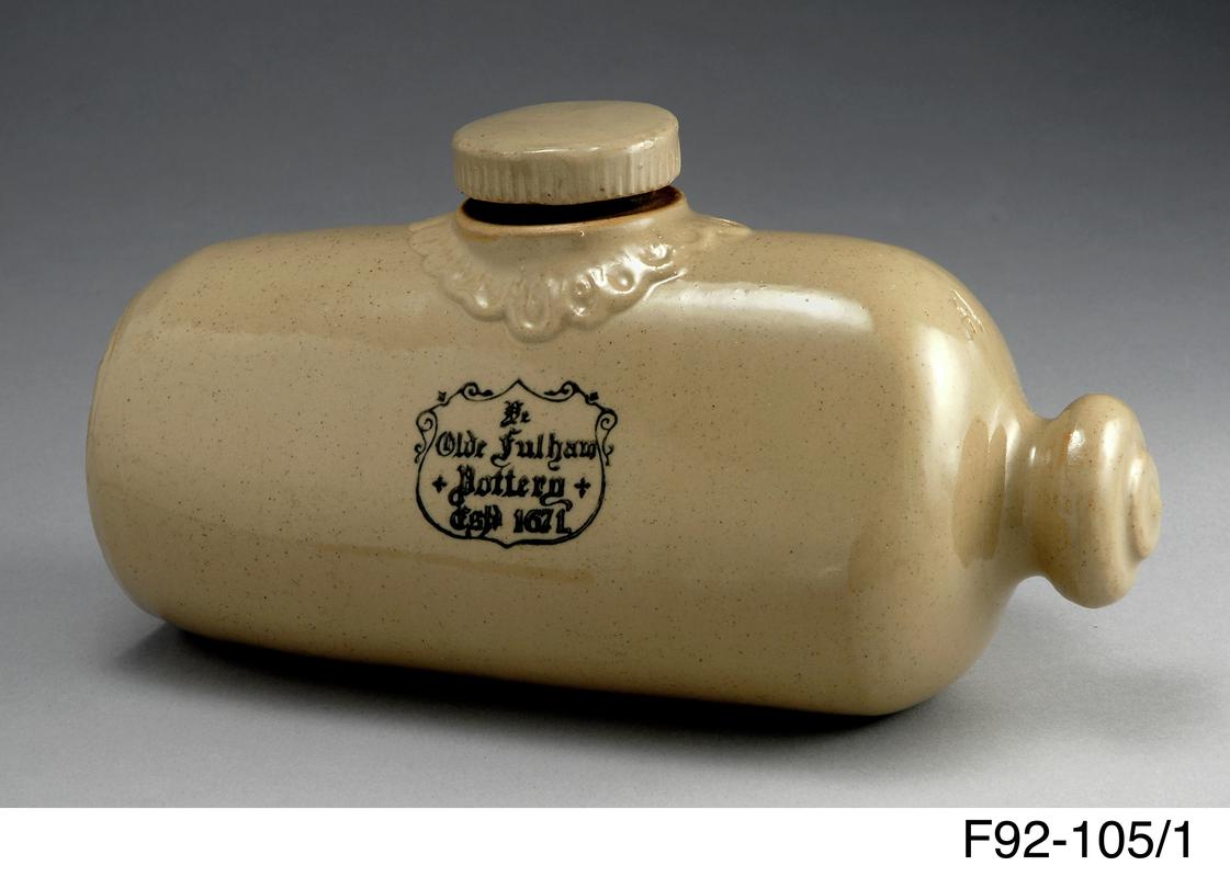 Stoneware hot water bottle
