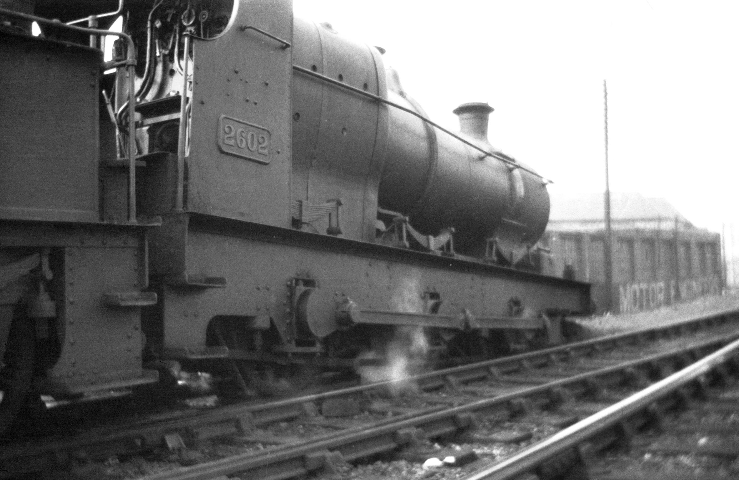 Derailment of loco. '2602' at Newport East, negative