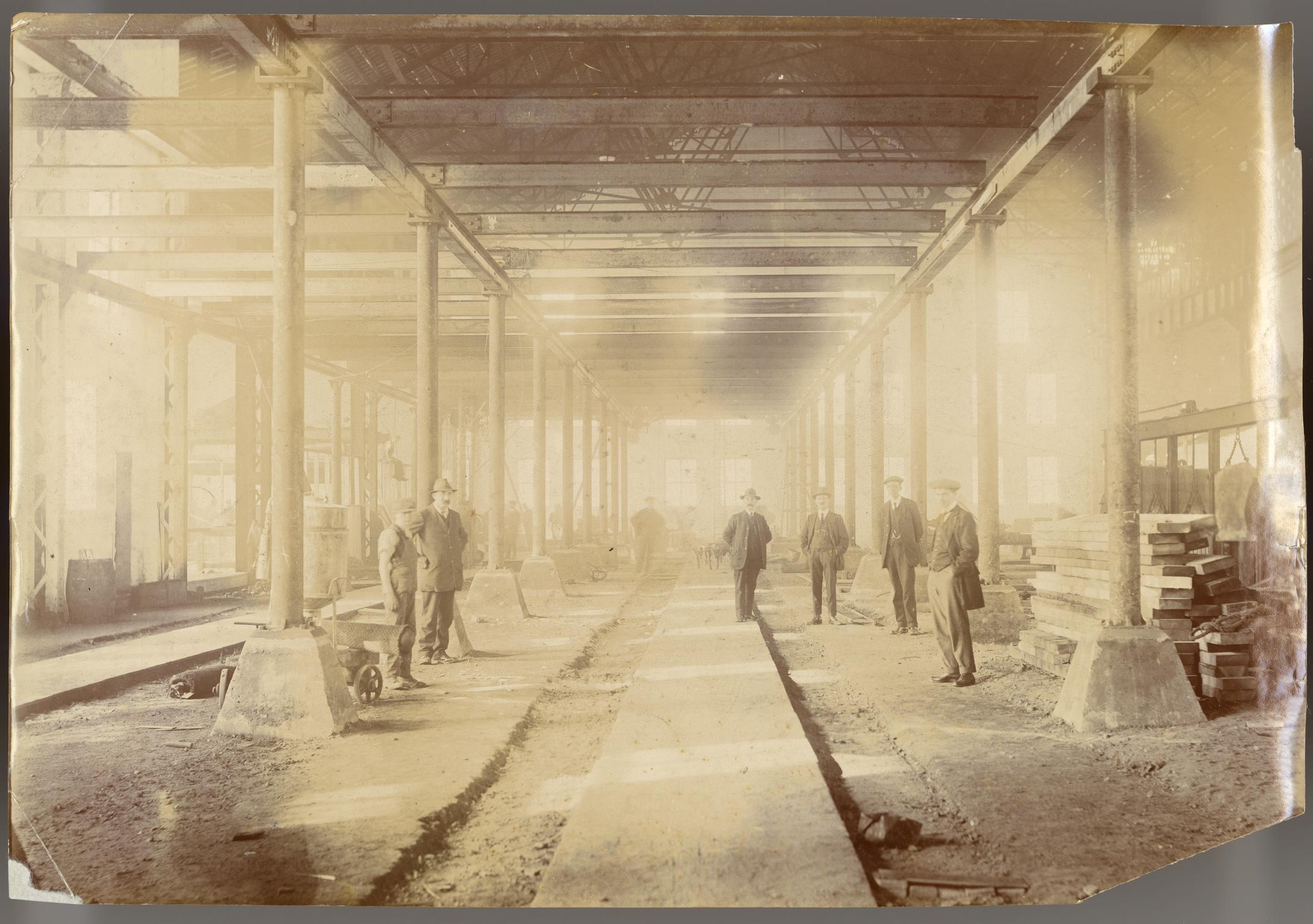 Shell making factory in Llanelli, photograph
