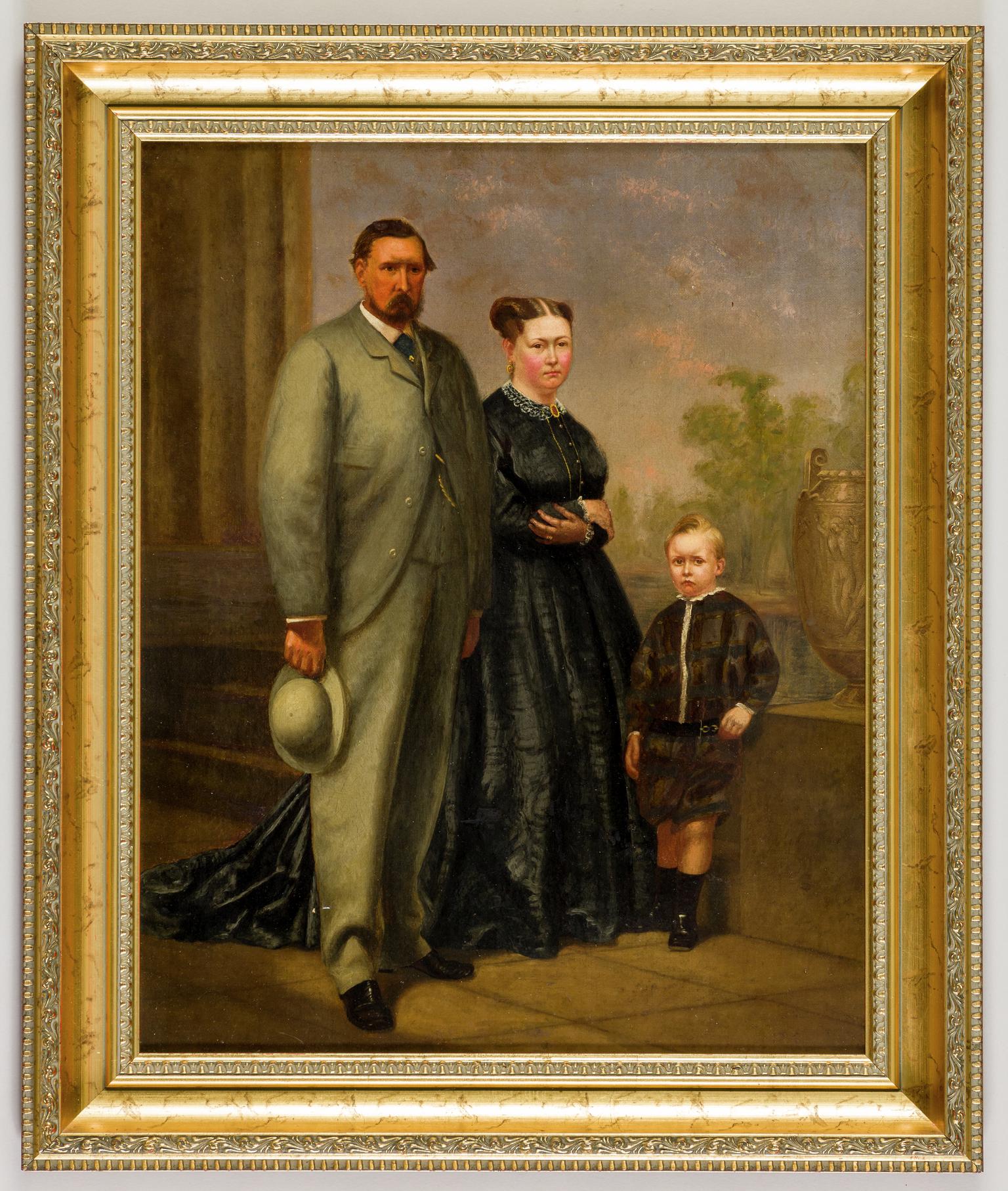 Thomas Powell Jnr & family, painting