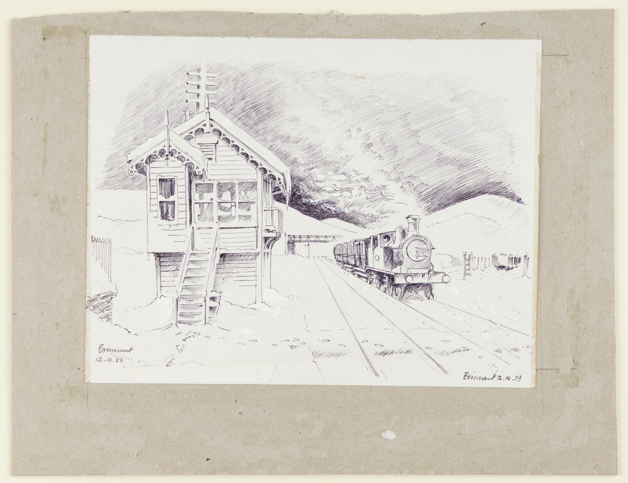 Taff Vale Railway locomotive, Aberaman, drawing