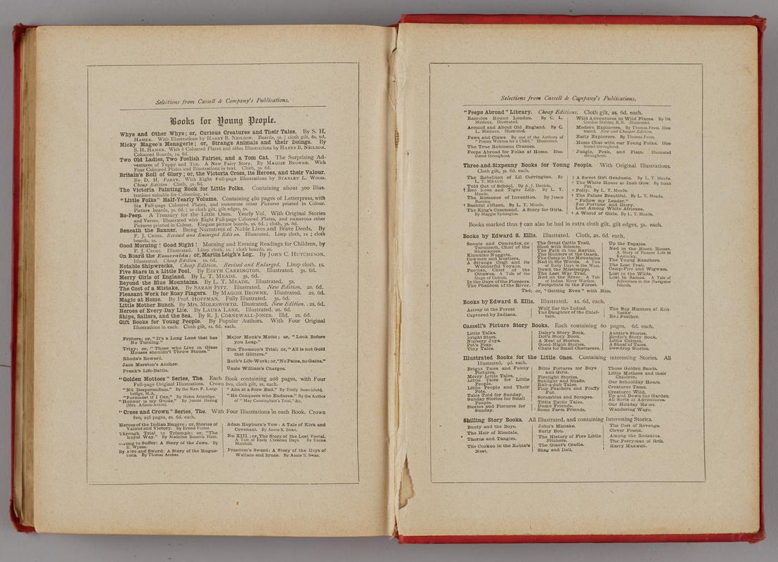 Robinson Crusoe book, awarded as prize at Adamsdown Board School, 1899.