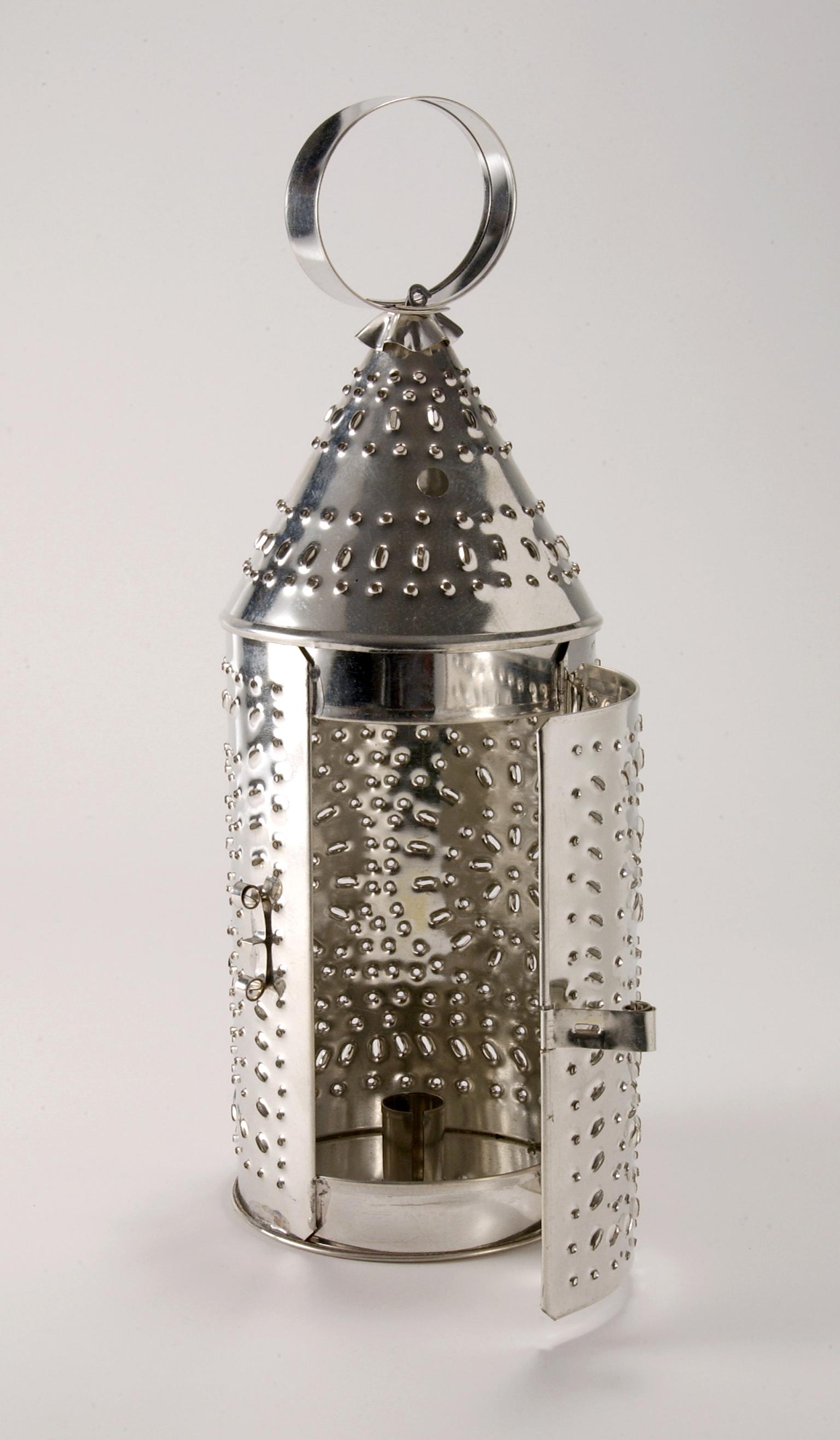 Pierced tin lantern